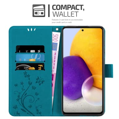 Samsung Galaxy A73 5G Plånboksfodral Skal (Blå)