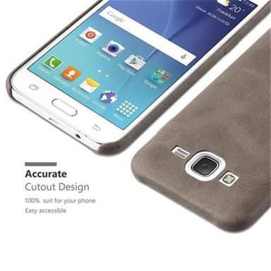 Samsung Galaxy J5 2015 Skal Fodral Case (Brun)