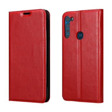 Motorola ONE FUSION+ Skal Fodral Case (Röd)