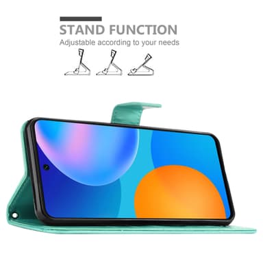 Huawei P SMART 2021 Plånboksfodral Skal (Turkos)