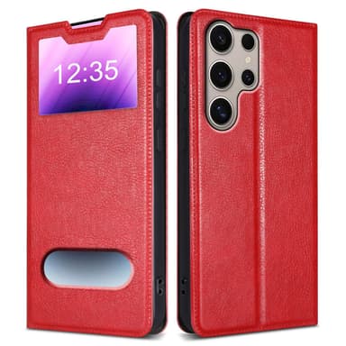 Samsung Galaxy S24 ULTRA Plånboksfodral Skal (Röd)