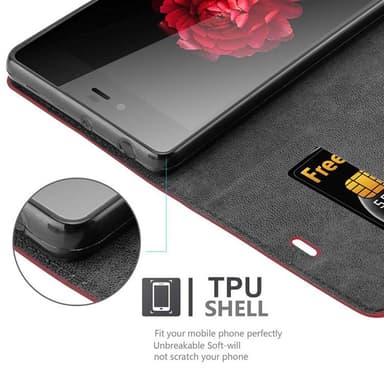 ZTE Nubia Z9 MAX Skal Fodral Case (Röd)