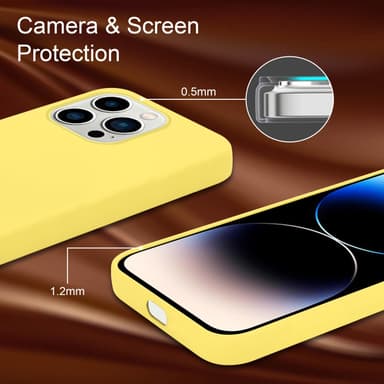 iPhone 14 PRO Skal Fodral Case (Gul)