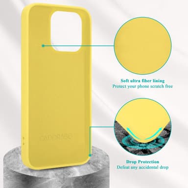 iPhone 14 PRO Skal Fodral Case (Gul)