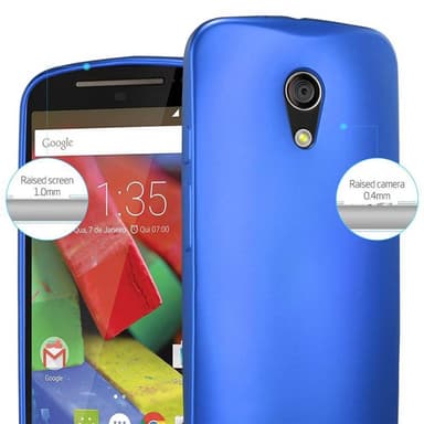 Skal Motorola MOTO G2 Fodral Case (Blå)