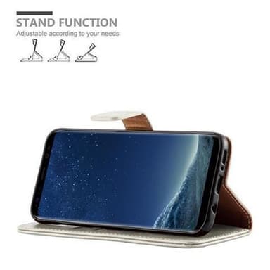 Samsung Galaxy S8 Plånboksfodral Skal (Brun)