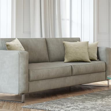 Kuddfodral 40x40 cm dekorativt i sammet (beige)