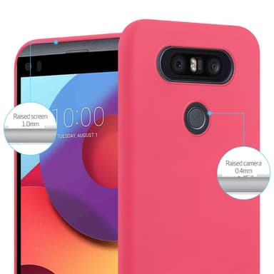 Skal LG Q8 Fodral Case (Röd)