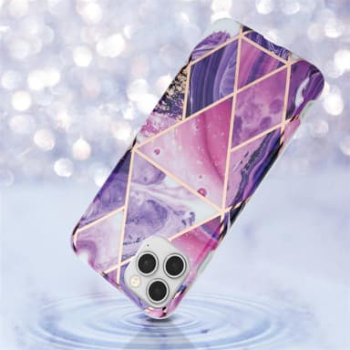 iPhone 12 / 12 PRO Plånboksfodral Skal (Lila)