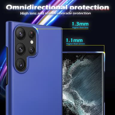Samsung Galaxy S22 ULTRA Skal Fodral Case (Blå)