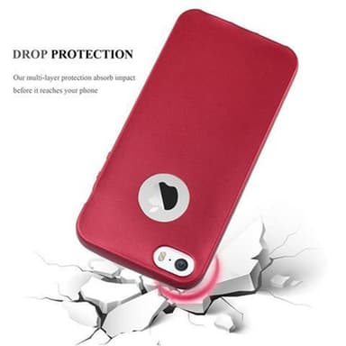 Skal iPhone 5 / 5S / SE 2016 Fodral Case (Röd)