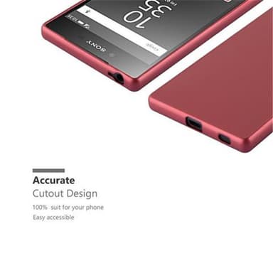 Skal Sony Xperia Z5 Fodral Case (Röd)