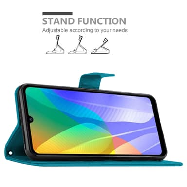 Huawei Y6P Plånboksfodral Skal (Blå)