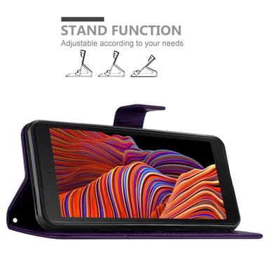 Samsung Galaxy XCover 5 Plånboksfodral Skal (Lila)