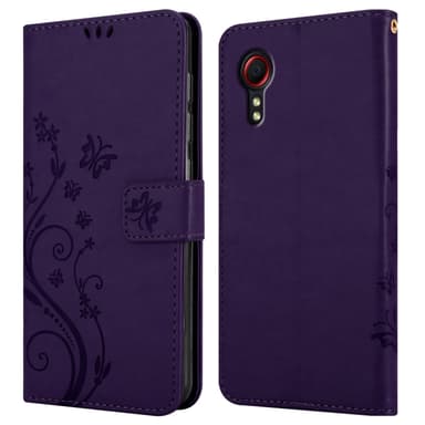 Samsung Galaxy XCover 5 Plånboksfodral Skal (Lila)