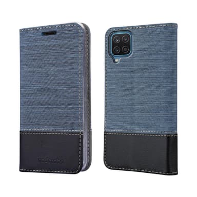 Samsung Galaxy A12 / M12 Plånboksfodral Skal (Blå)