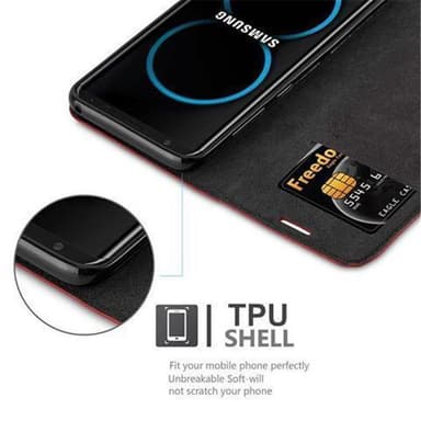 Samsung Galaxy S8 PLUS Skal Fodral Case (Röd)