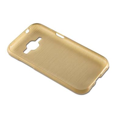 Samsung Galaxy J1 2015 Skal Fodral Case (Guld)
