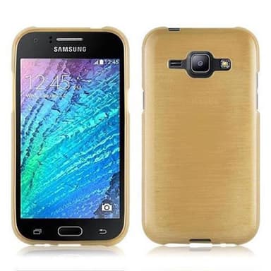 Samsung Galaxy J1 2015 Skal Fodral Case (Guld)