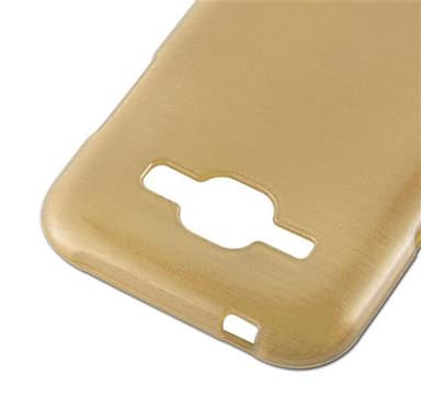 Samsung Galaxy J1 2015 Skal Fodral Case (Guld)