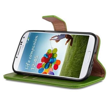 Samsung Galaxy S4 Plånboksfodral Skal (Grön)