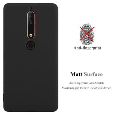 Skal Nokia 6.1 Fodral Case (Svart)