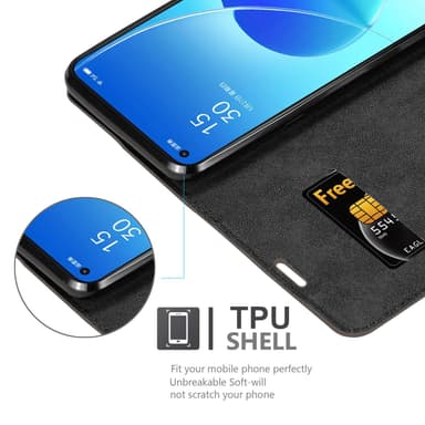 Oppo Reno6 5G Skal Fodral Case (Brun)