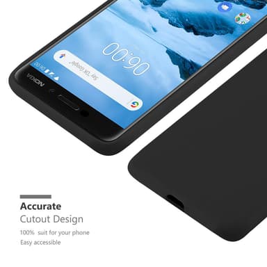Skal Nokia 6.1 Fodral Case (Svart)