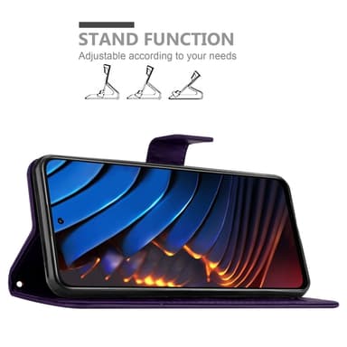 Xiaomi POCO X3 GT Plånboksfodral Skal (Lila)