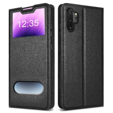 Samsung Galaxy NOTE 10 PLUS Plånboksfodral Skal (Svart)