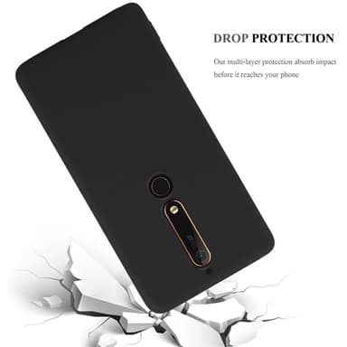Skal Nokia 6.1 Fodral Case (Svart)
