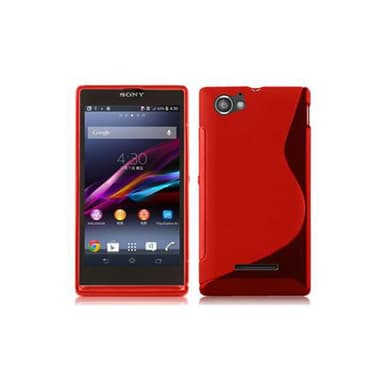 Sony Xperia M Skal Fodral Case (Röd)