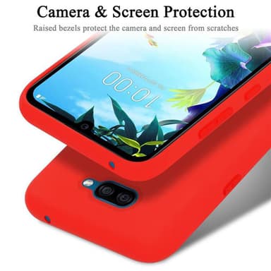 LG K40S Skal Fodral Case (Röd)