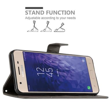Samsung Galaxy J3 2018 Plånboksfodral Skal (Grå)