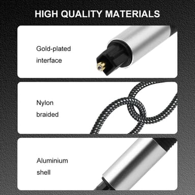 Digital ljudkabel 3m Toslink kabel kabel för stereo