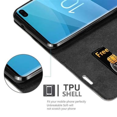 Samsung Galaxy S10 PLUS Skal Fodral Case (Brun)