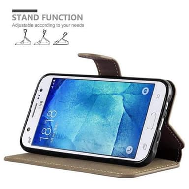Samsung Galaxy J5 2015 Plånboksfodral Skal (Brun)