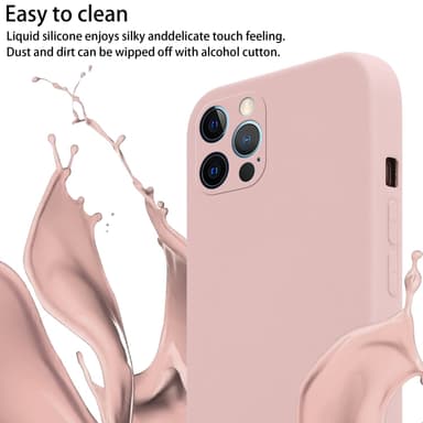 iPhone 12 / 12 PRO Skal Fodral Kedja (Rosa)