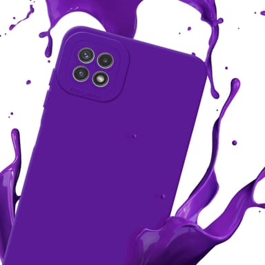 Samsung Galaxy A22 5G Skal Fodral Case (Lila)