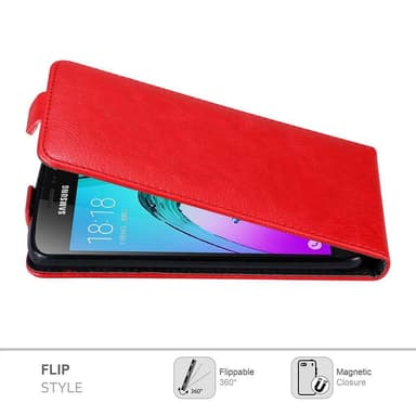 Samsung Galaxy J3 2016 Flipfodral Skal (Röd)
