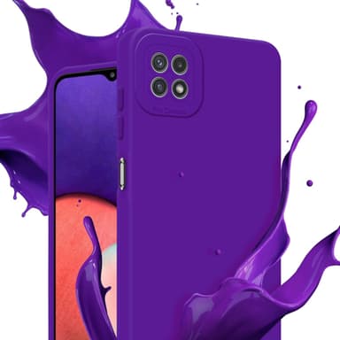 Samsung Galaxy A22 5G Skal Fodral Case (Lila)