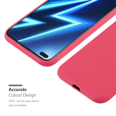 Skal Realme 6 PRO Fodral Case (Röd)