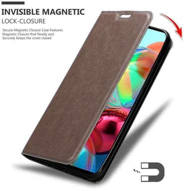Samsung Galaxy A72 4G / 5G Skal Fodral Case (Brun)