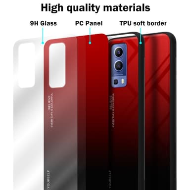 Vivo Y52 5G / Y72 5G Skal Fodral Case (Svart)