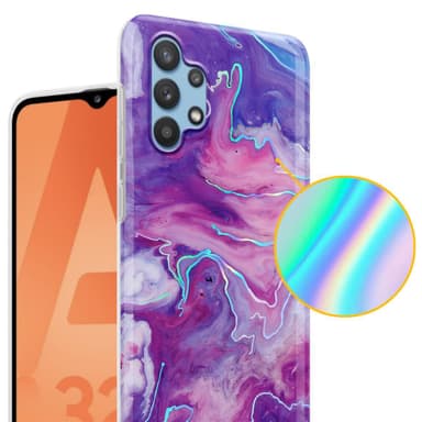Samsung Galaxy A32 5G Plånboksfodral Skal (Lila)
