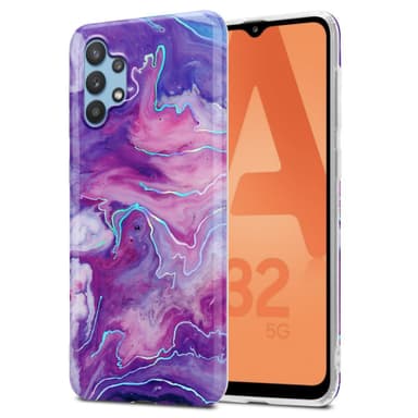 Samsung Galaxy A32 5G Plånboksfodral Skal (Lila)