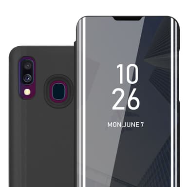 Samsung Galaxy A40 Plånboksfodral Skal (Svart)