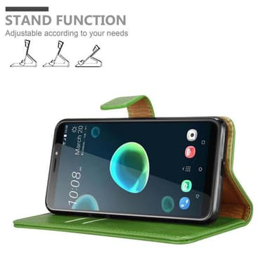 HTC Desire 12 PLUS Plånboksfodral Skal (Grön)