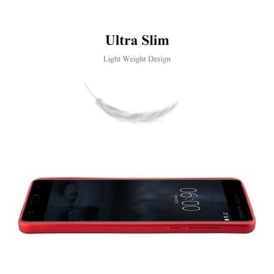 Skal Nokia 6 2017 Fodral Case (Röd)
