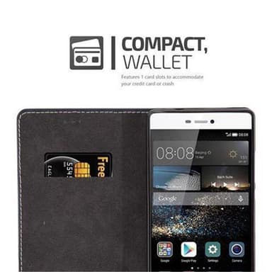 Huawei P8 Skal Fodral Case (Svart)
